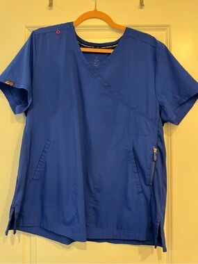 Koi Women’s Blue Scrub Top